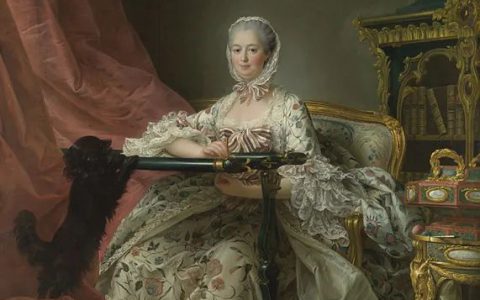 《绣台旁的篷巴杜夫人》Madame de Pompadour at her Tambour Frame